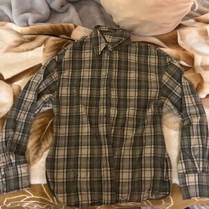 COS Wool Flannel Shirt - Grey and Tan